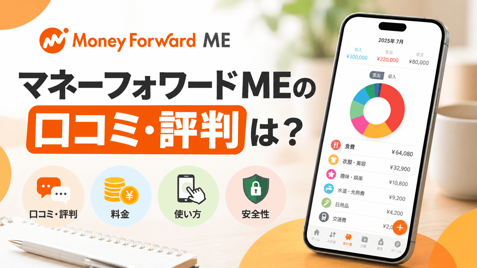 マネーフォワード-MEの口コミ・評判は？料金・使い方・安全性を解説